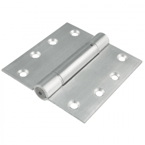 2 RVS Zelfsluitende bladscharnieren 102x102x3mm rechte hoek